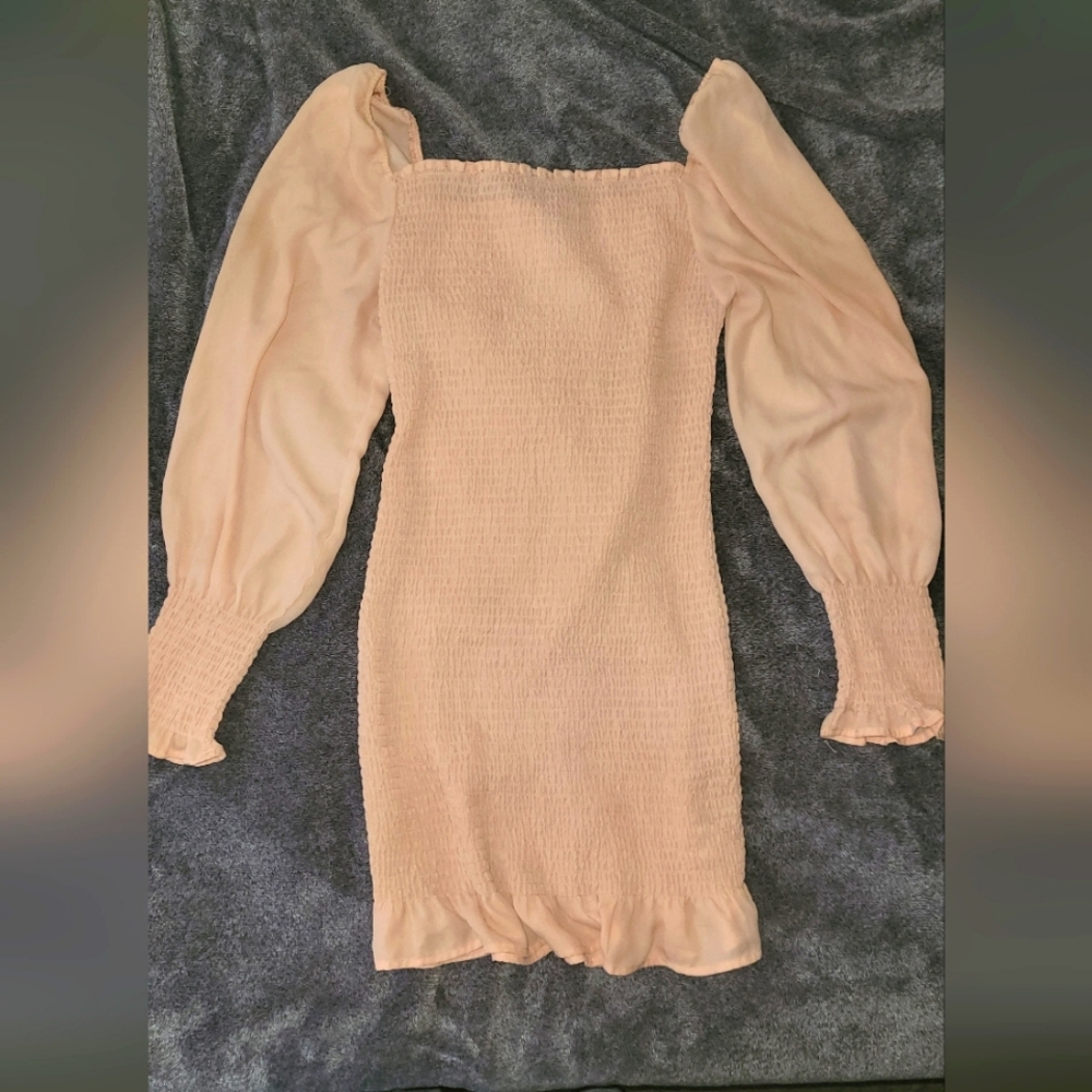 Pink off the shoulder dress